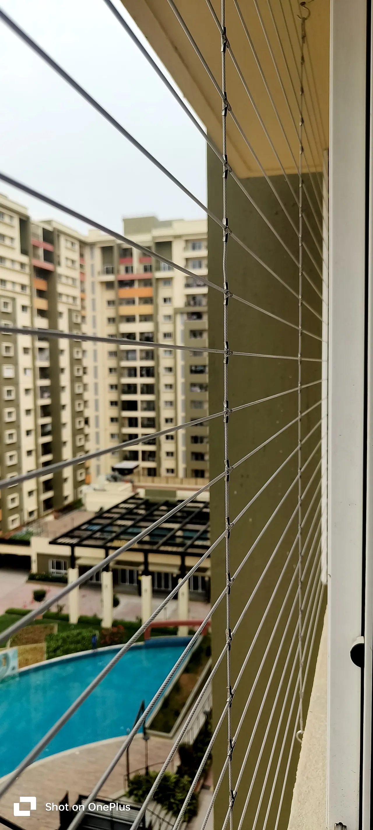 Balcony Invisible Grill for Fall Protection in Vyttila, Kerala by Deva Safety Nets