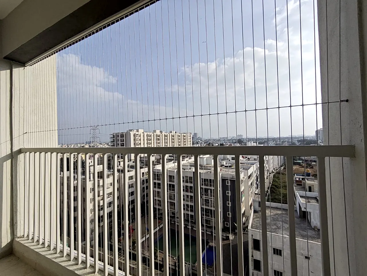 Balcony Invisible Grill for Fall Protection in Vyttila, Kerala by Deva Safety Nets
