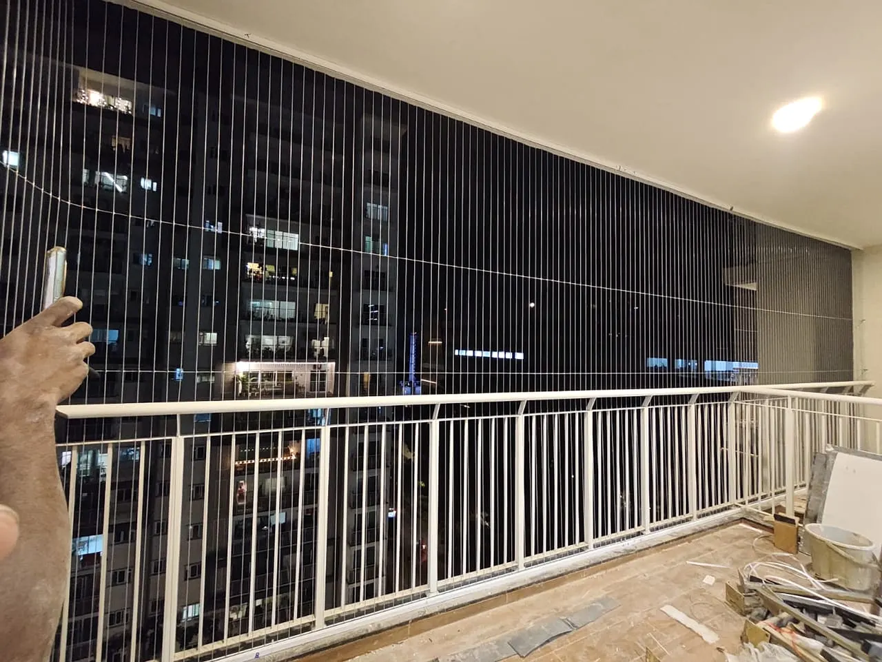 Balcony Invisible Grill for Fall Protection in Vyttila, Kerala by Deva Safety Nets