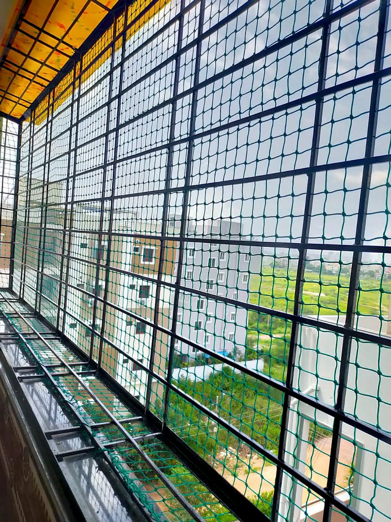 Balcony Net for Cats Services for Flats in Vallarpadam, Kerala by Deva Safety Nets Balcony Net for Cats Services for Flats in Vallarpadam, Kerala by Deva Safety Nets